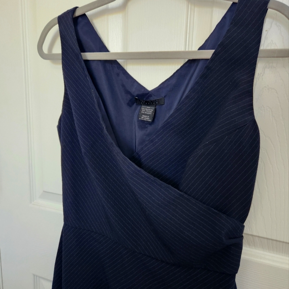 The Limited navy pinstripe dress sz 10